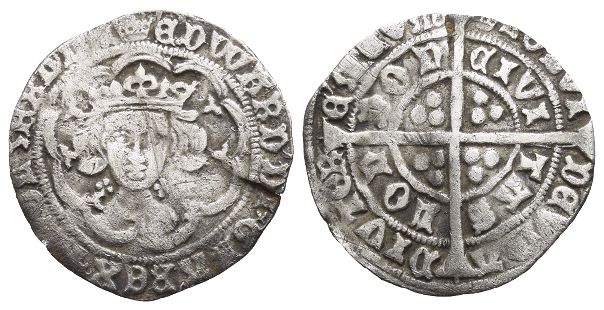 England. York, Edward IV AR Groat.