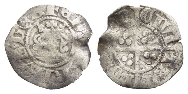 England. Plantagenet, Edward III AR Halfpenny.