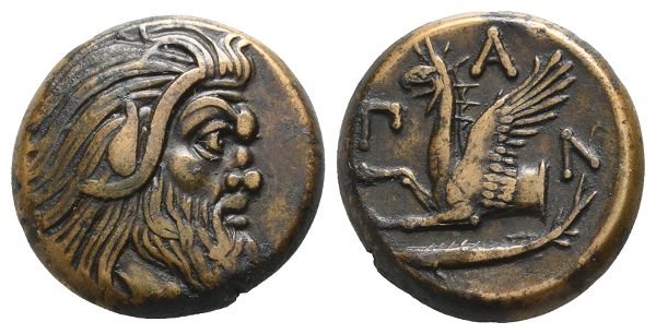 Kimmerian Bosporos, Pantikapa AE.