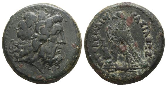 Ptolemaic Kingdom of Egypt, Ptolemy III Euergetes AE Diobol.