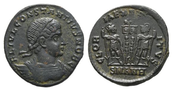 Constantius II, as Caesar, BI Nummus.