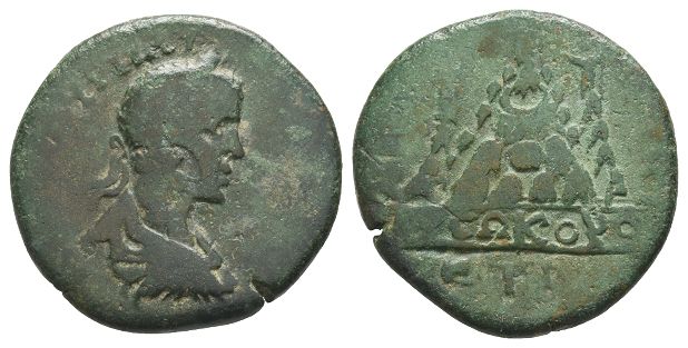 Elagabalus AE 27mm of Caesarea-Eusebia, Cappadocia.