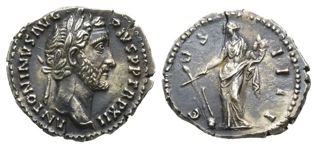 Antoninus Pius AR Denarius.
