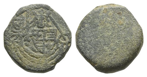 England. Edward IV AE Coin Weight for Gold Half-Ryal.
