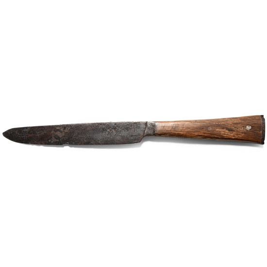 Stuart Period Iron Knife with Crown Makers Mark