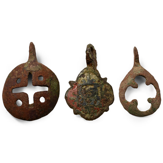 Medieval Knights Heraldic Horse Harness Pendant Group