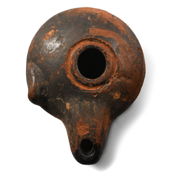 Greek Terracotta Oil Lamp