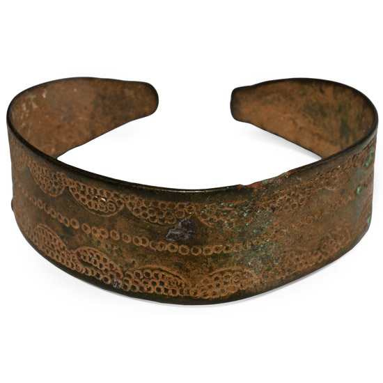 Roman Bronze Decorated Bracelet