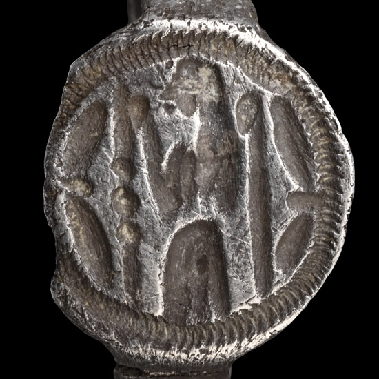Roman Silver Ring with Standing Figure
