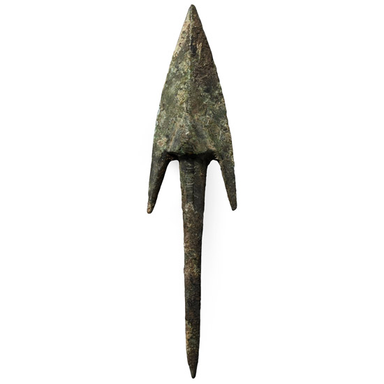 Large Phoenician Bronze Arrowhead