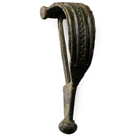 Roman Bronze Decorated Aucissa Bow Brooch