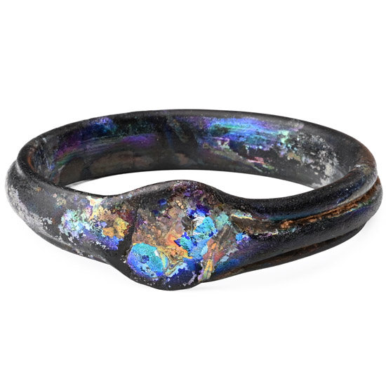 Roman Iridescent Glass Bangle