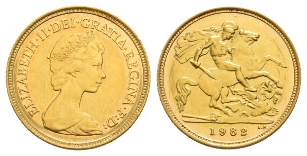 Great Britain. Windsor, Elizabeth II AV Half Sovereign.