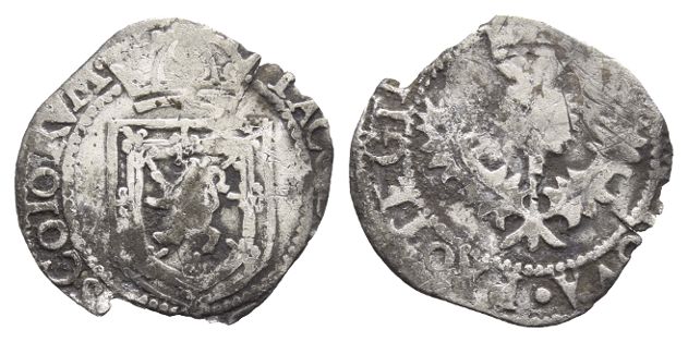 Scotland. James VI AR Eighth Thistle Merk.