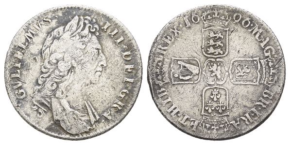 Great Britain. Stuart (Orange), William III AR Shilling.