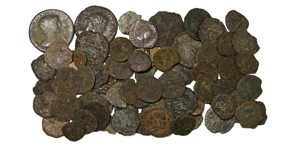 Group of Seventy [70] AE Roman Coins