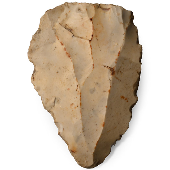 French Mousterian Stone Age Knapper Flint Levallois Point