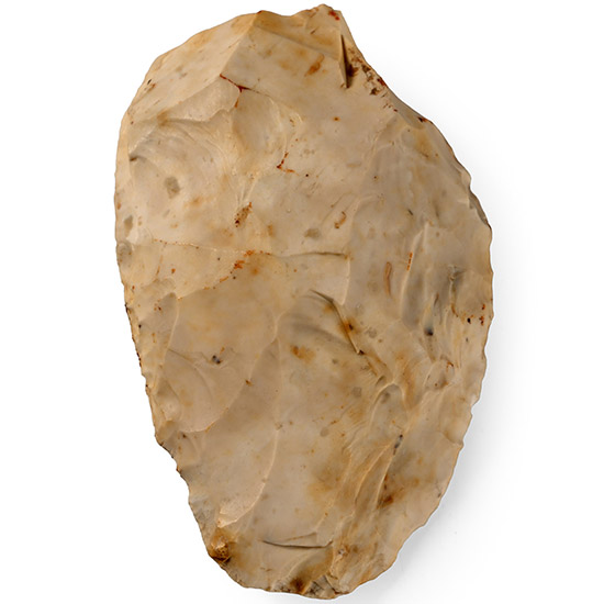 French Stone Age Mousterian Knapped Flint Knife
