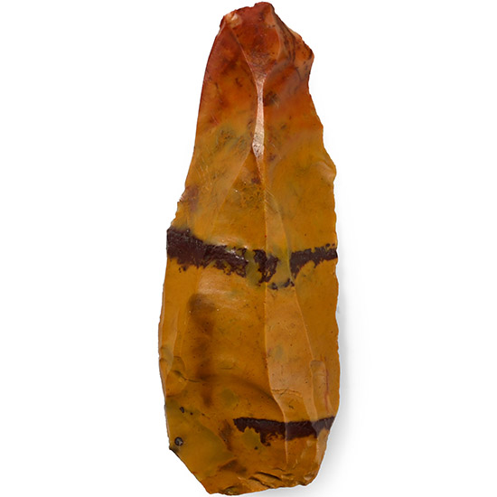 French Stone Age Fontmaure Jasper Neanderthal Knapped Flint Blade