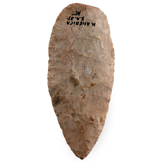 North American Stone Age Knapped Bifacial Knife