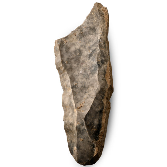 French Stone Age Solutrean Knapped Flint Blade - Ex Sir Arthur Evans