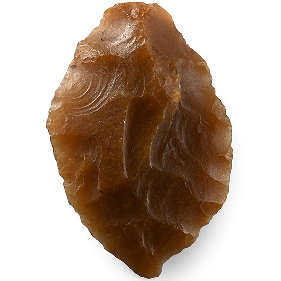 French Stone Age Knapped Flint Knife