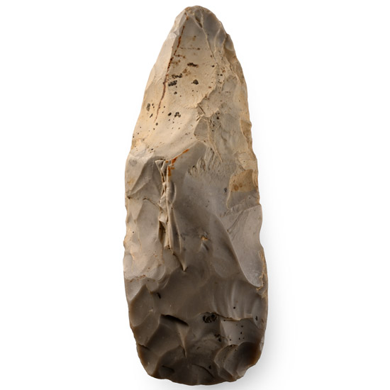 British Stone Age Part Polished Knapped Axehead