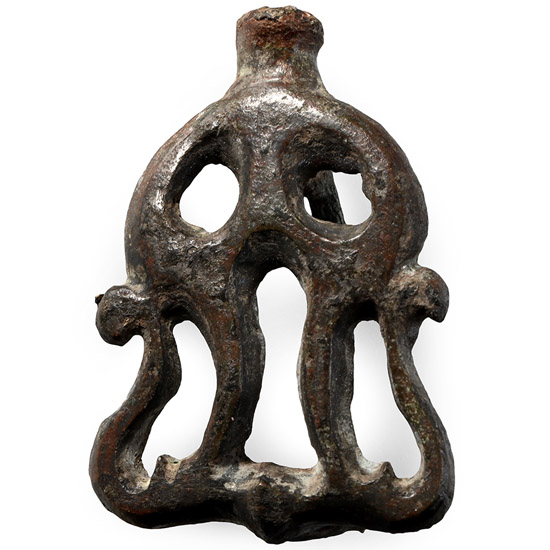 Roman Bronze Openwork Plate Brooch