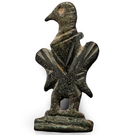 Roman Bronze Eagle Plate Brooch