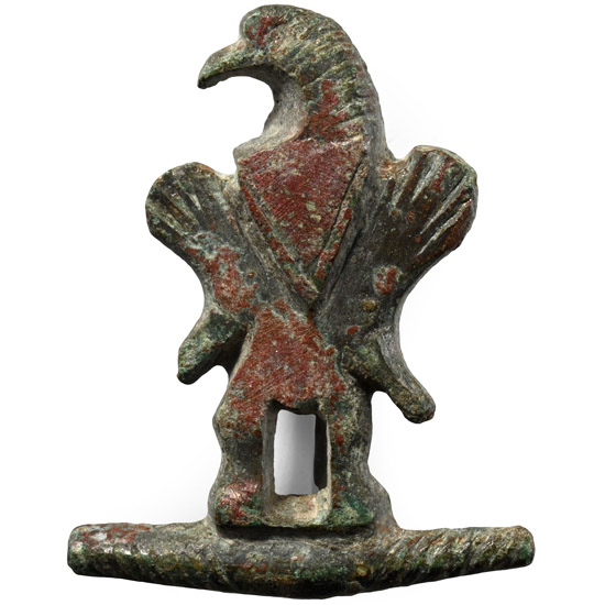 Roman Bronze Eagle Plate Brooch