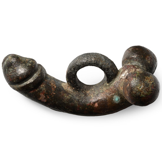 Roman Bronze Phallic Pendant