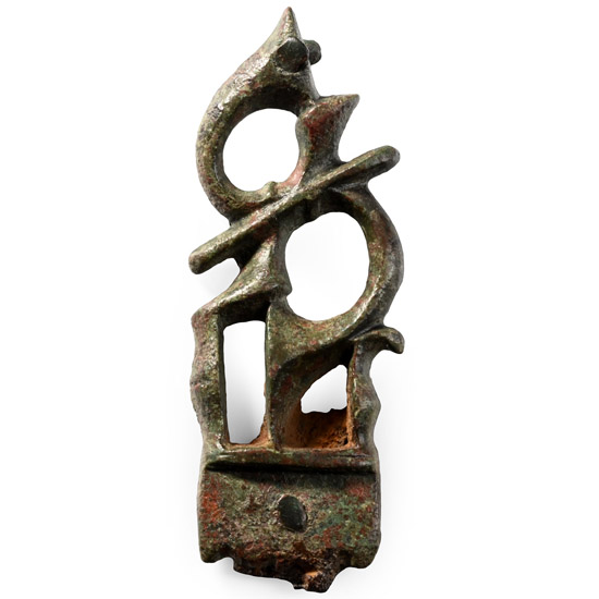 Romano-British Bronze Trumpet-Whorl Knife Handle