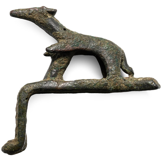 Greek Bronze Fitting with Fox