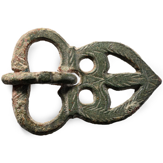 Byzantine Decorated Bronze Buckle