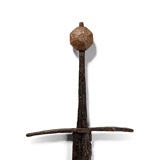 Medieval Iron Hand-and-Half Sword