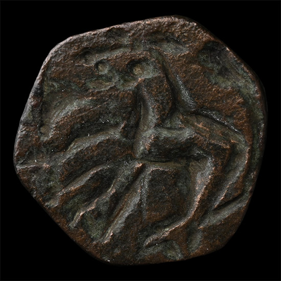 Byzantine Bronze Pendant Seal with Horse