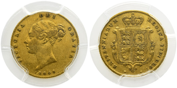 Great Britain. Hanover, Victoria AV Half Sovereign.