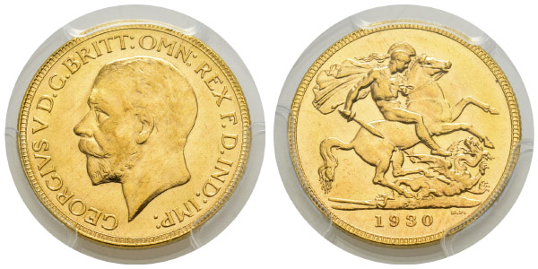 Great Britain. Windsor, George V AV Sovereign.