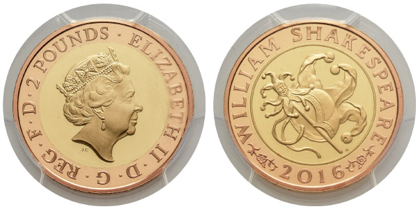 Great Britain. Windsor, Elizabeth II AV Proof Two Pounds.