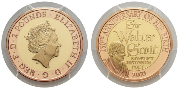 Great Britain. Windsor, Elizabeth II Proof AV Two Pounds.