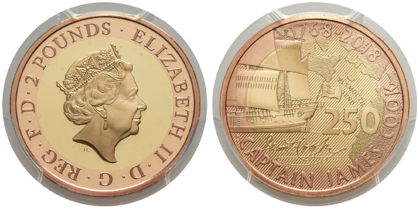 Great Britain. Windsor, Elizabeth II Proof AV Two Pounds.