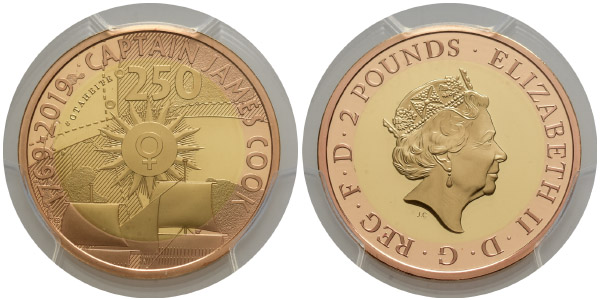 Great Britain. Windsor, Elizabeth II Proof AV Two Pounds.