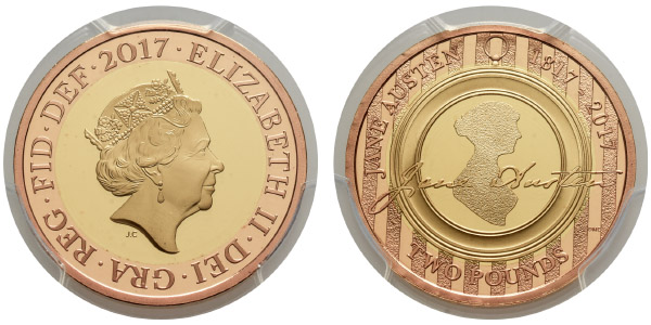 Great Britain. Windsor, Elizabeth II Proof AV Two Pounds.