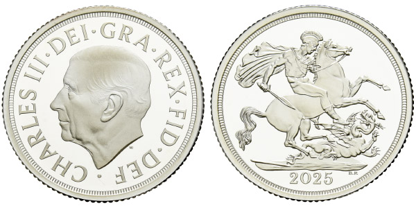 Great Britain. Windsor, Charles III Proof AR Sovereign.