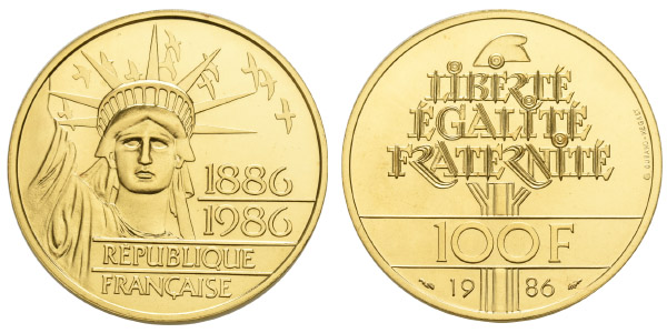 France AV 100 Francs.