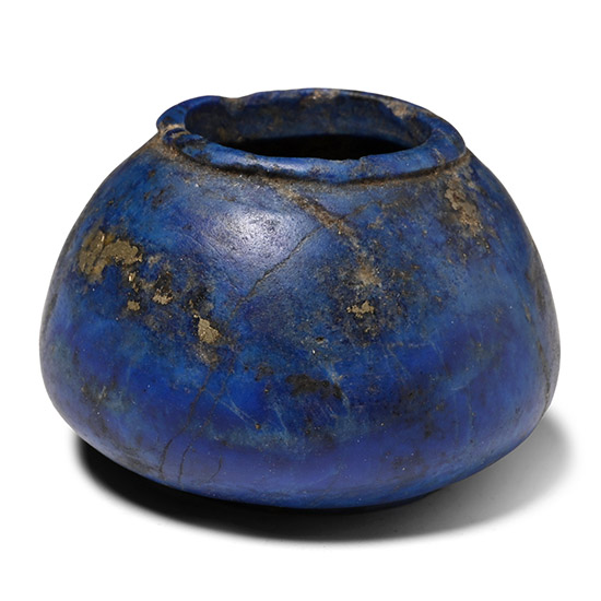 Western Asiatic Lapis Lazuli Cosmetic Vessel
