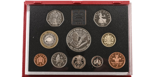 Great Britain. Windsor, Elizabeth II Set of Deluxe Proof Ten [10] Coins.