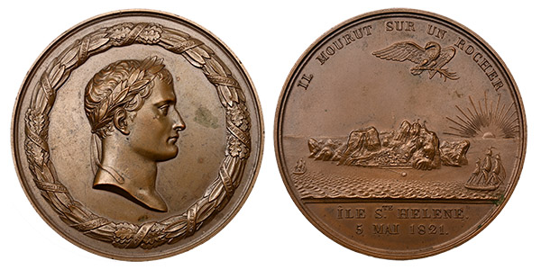 France. Louis XVIII AE Restrike Medal.