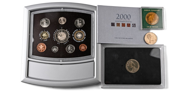 United Kingdom. Group Including Millennium Proof Coin Set.
