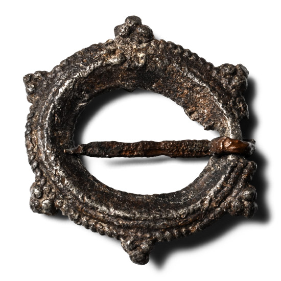 Medieval Pewter Ring Brooch